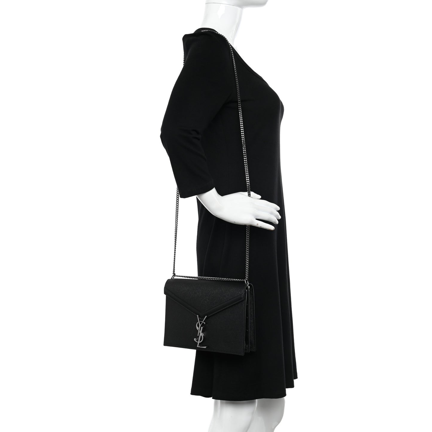 Grain De Poudre Monogram Cassandra Clasp Bag Black Rouge Legion