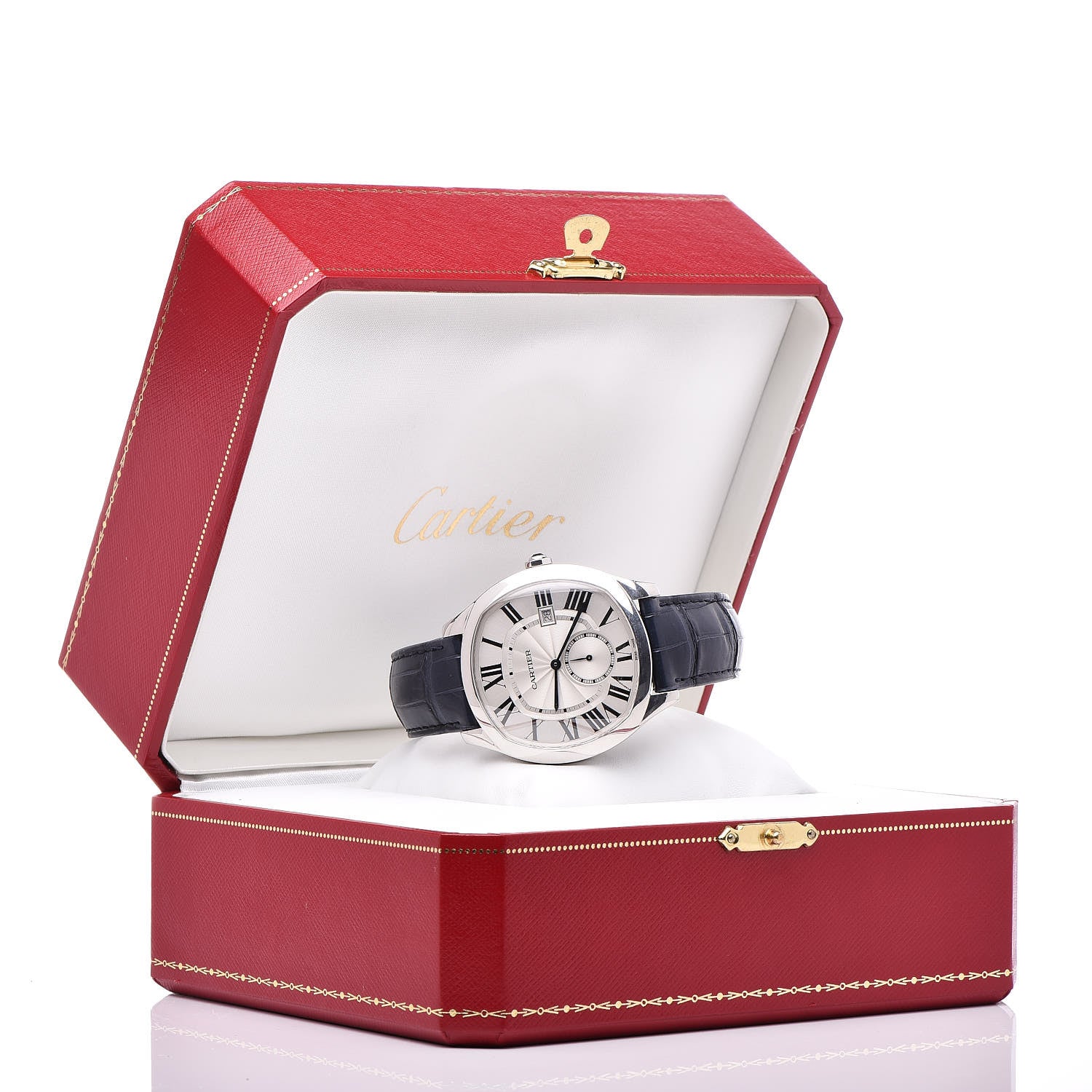Cartier Stainless Steel Alligator 41mm Drive De Cartier Automatic Watch 9 of 9