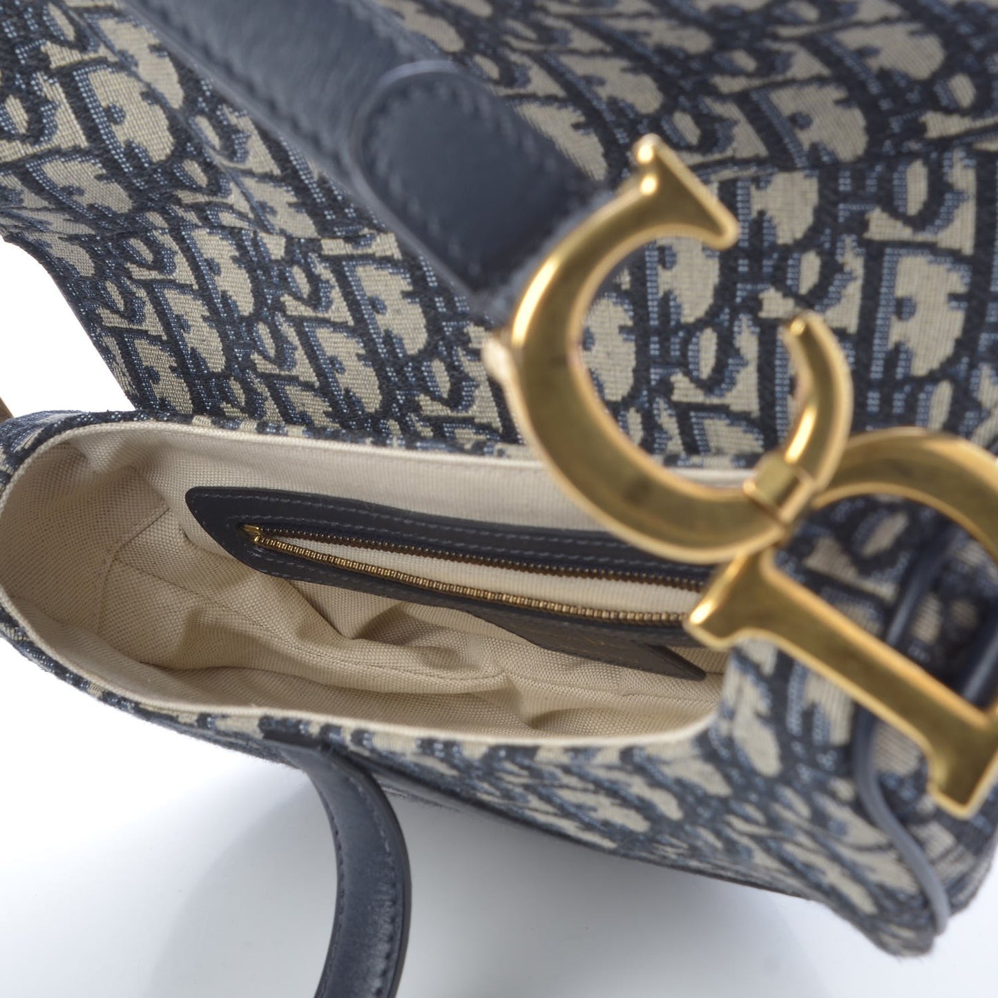 Oblique Saddle Bag Blue