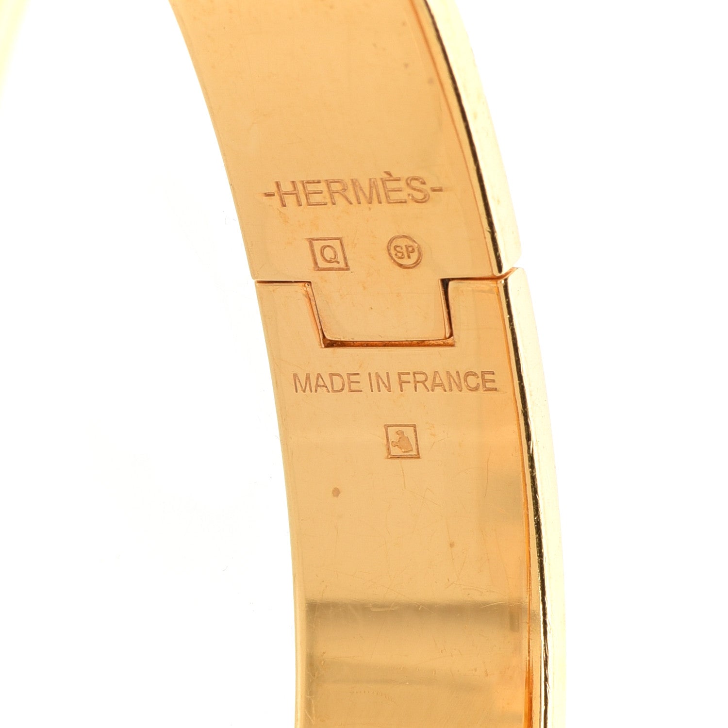 Hermes Enamel Narrow Clic Clac H Bracelet GM Black 5 of 7