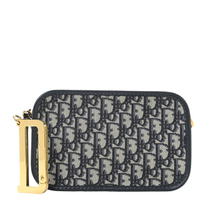 Christian Dior Oblique Diorquake Clutch Blue 1 of 13