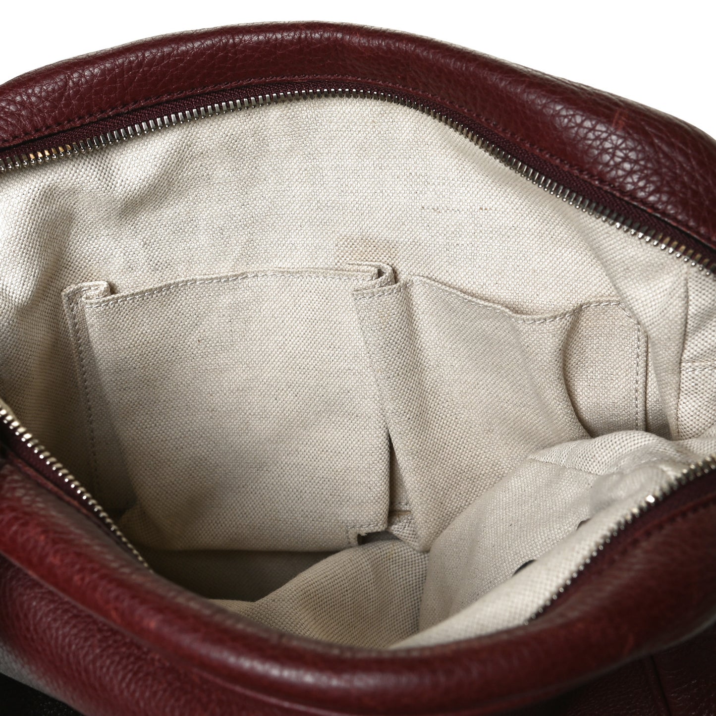 Pebbled Calfskin Medium Soho Messenger Bag Burgundy