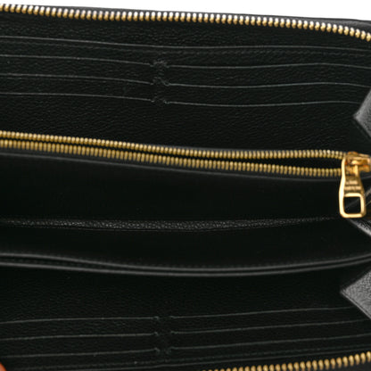 Louis Vuitton Empreinte Zippy Wallet Black 5 of 9