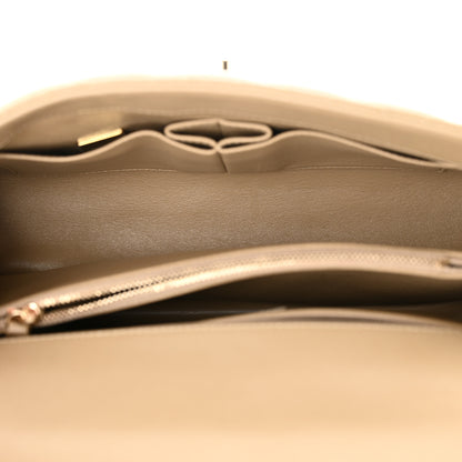 Chanel Caviar Lizard Embossed Quilted Small Coco Handle Flap Dark Beige 4 of 9