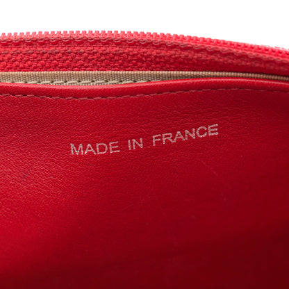 Chanel Caviar Sevruga Wallet on Chain WOC Red 7 of 16