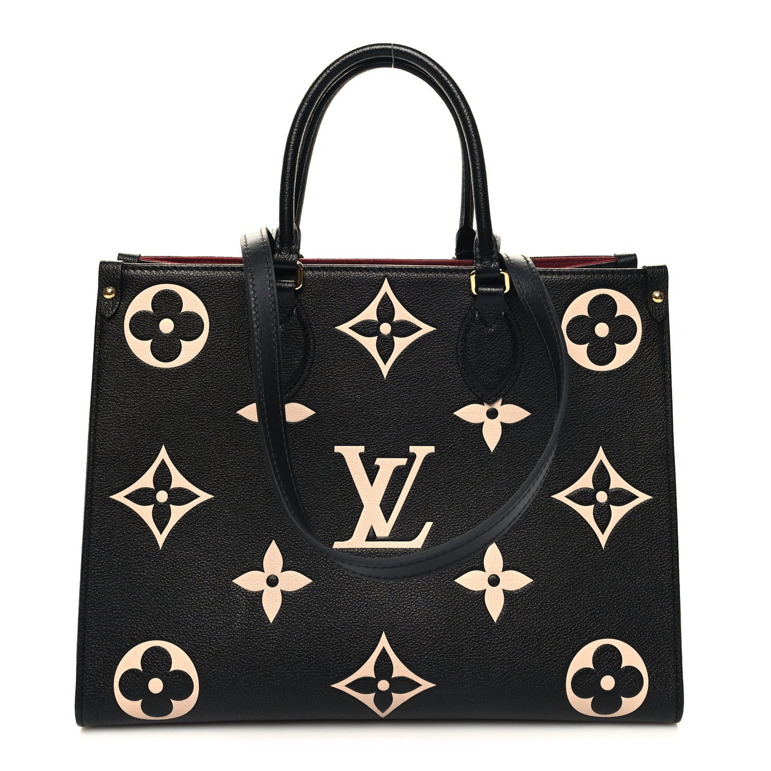 Louis Vuitton Empreinte Monogram Giant Onthego MM Black Beige 1 of 10