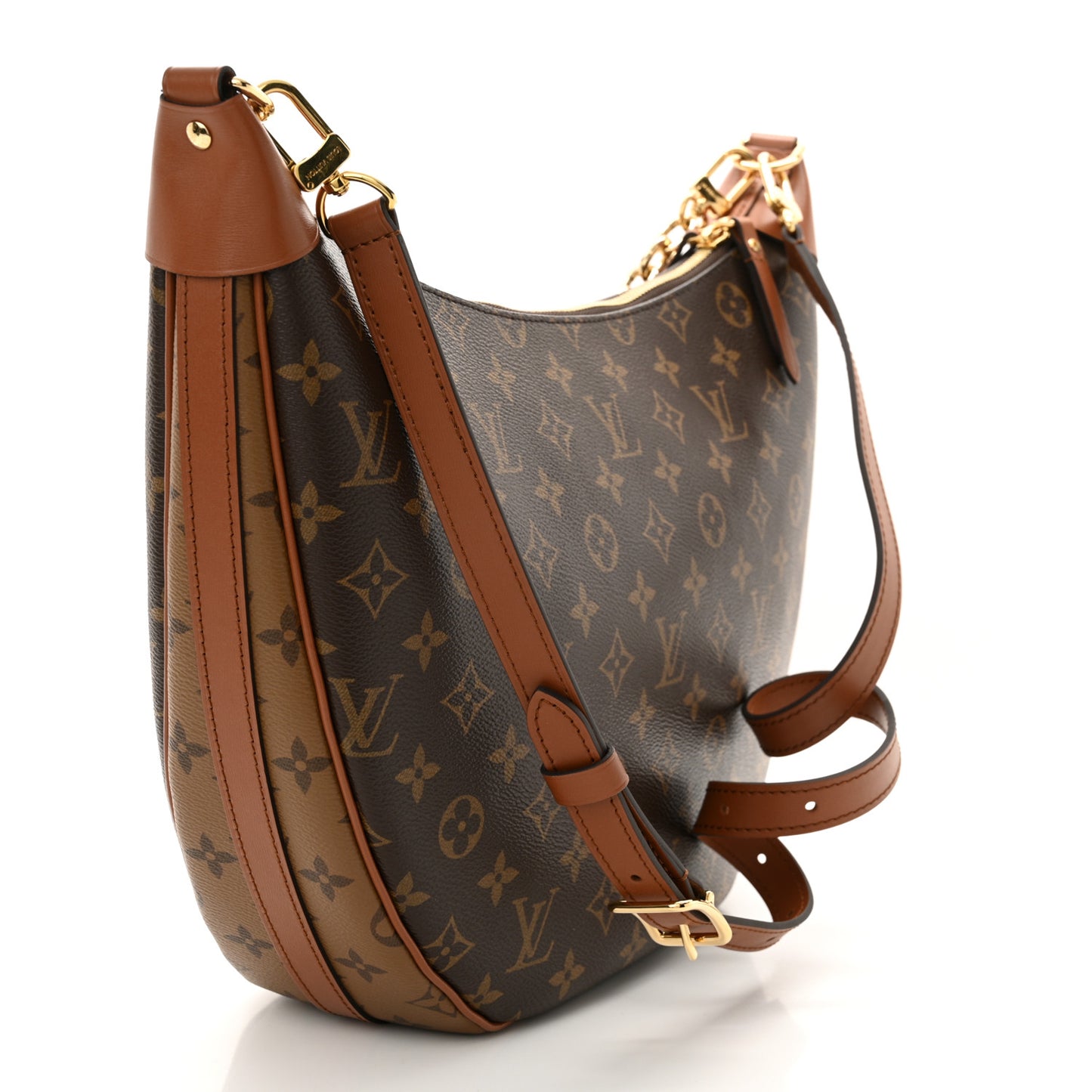 Reverse Monogram Loop Hobo