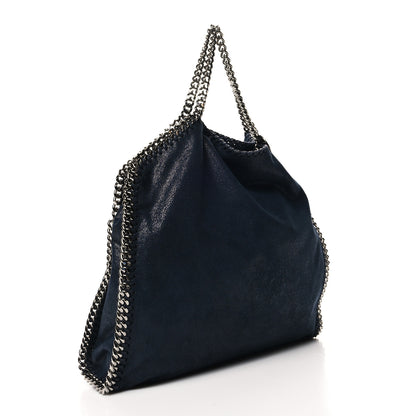 Stella McCartney Shaggy Deer Falabella Fold Over Tote Navy 3 of 9