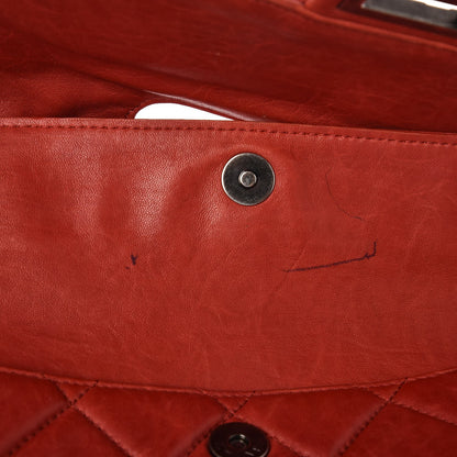 Chanel Washed Lambskin Jumbo Take Away Flap Black Dark Red 8 of 10