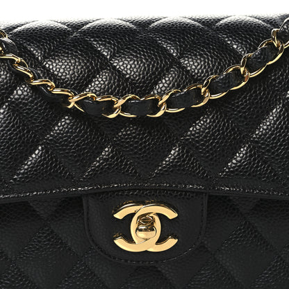 Chanel Caviar Quilted Small Double Flap Black 8 of 10