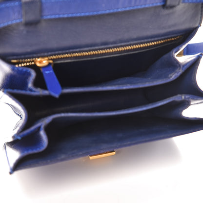 Celine Smooth Calfskin Small Classic Box Flap Bag Indigo 5 of 10