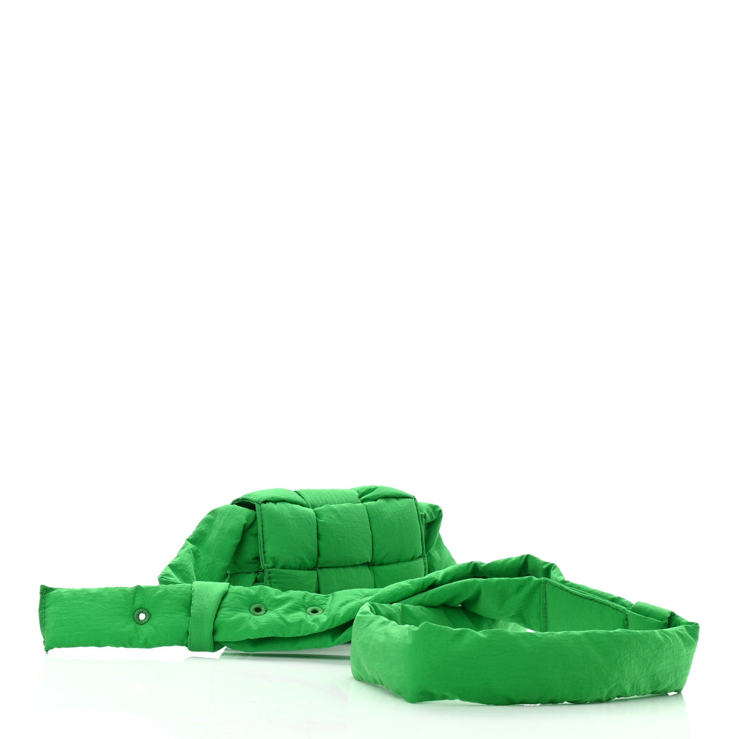 Nylon Intrecciato Padded Tech Candy Cassette Bag Parakeet