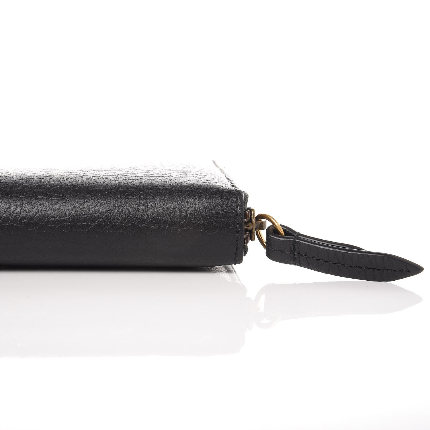 Gucci Calfskin Butterfly Zip Around Wallet Black 8 of 11