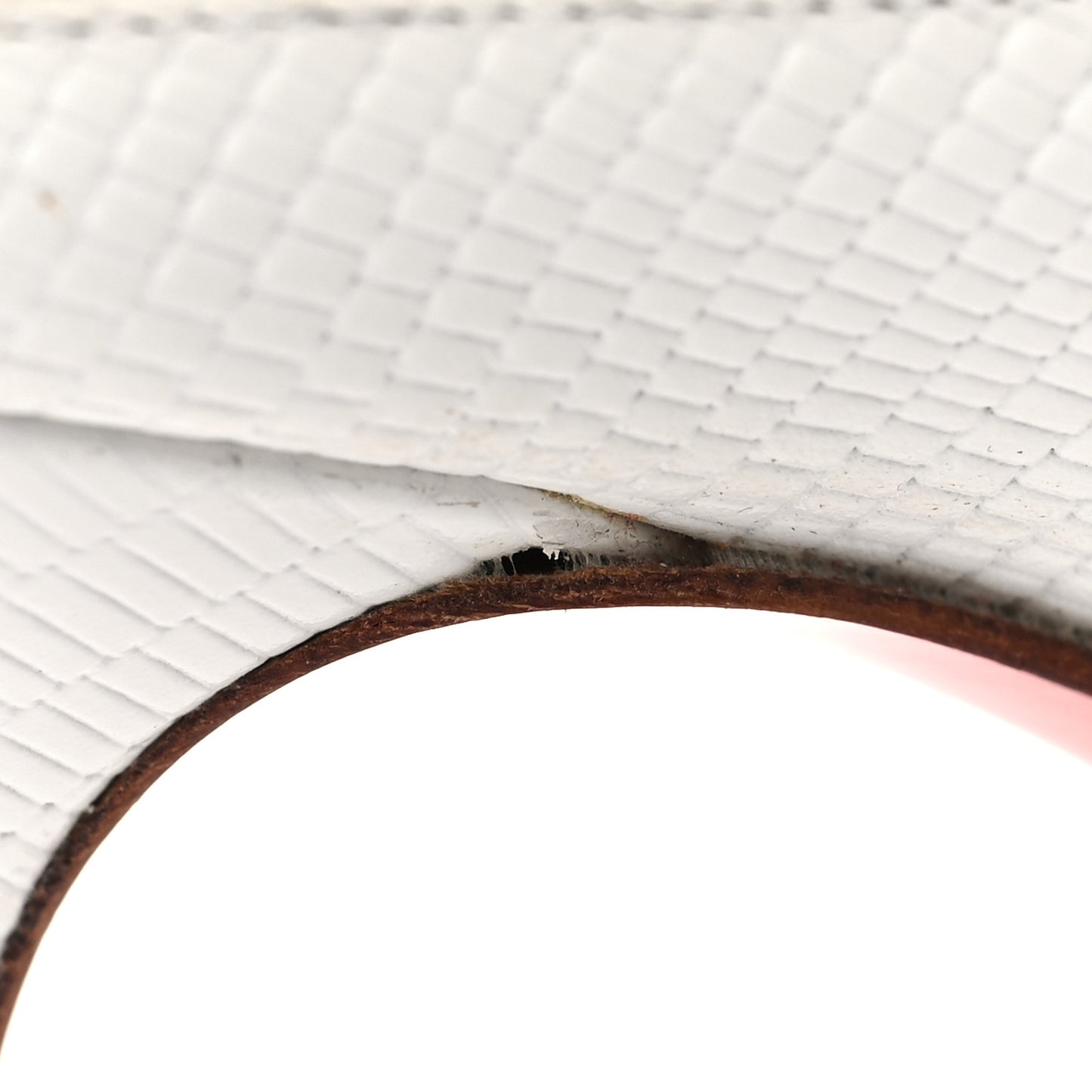 Calfskin Lizard Embossed Quart 80 Mules 37 White