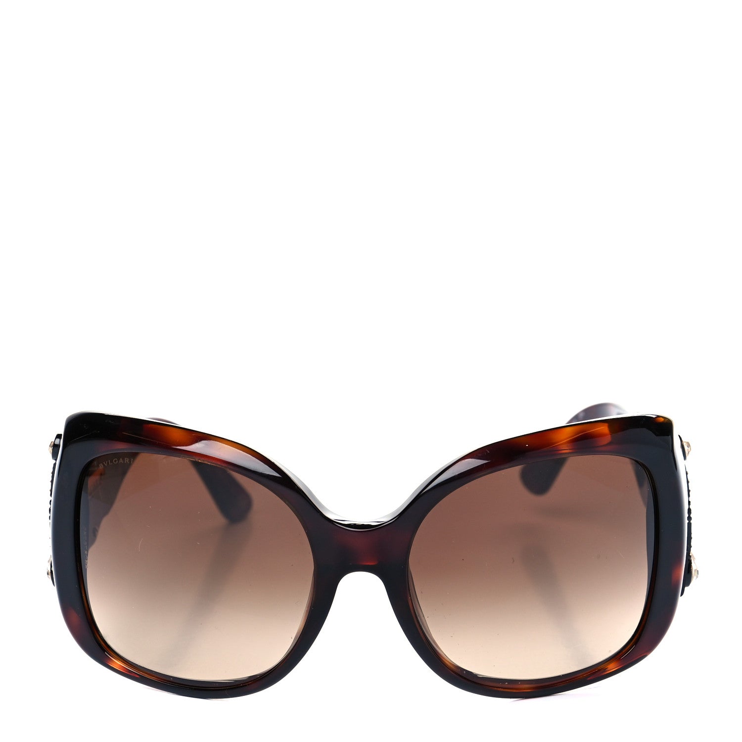 Bulgari Crystal Sunglasses 8048-B Brown 4 of 8