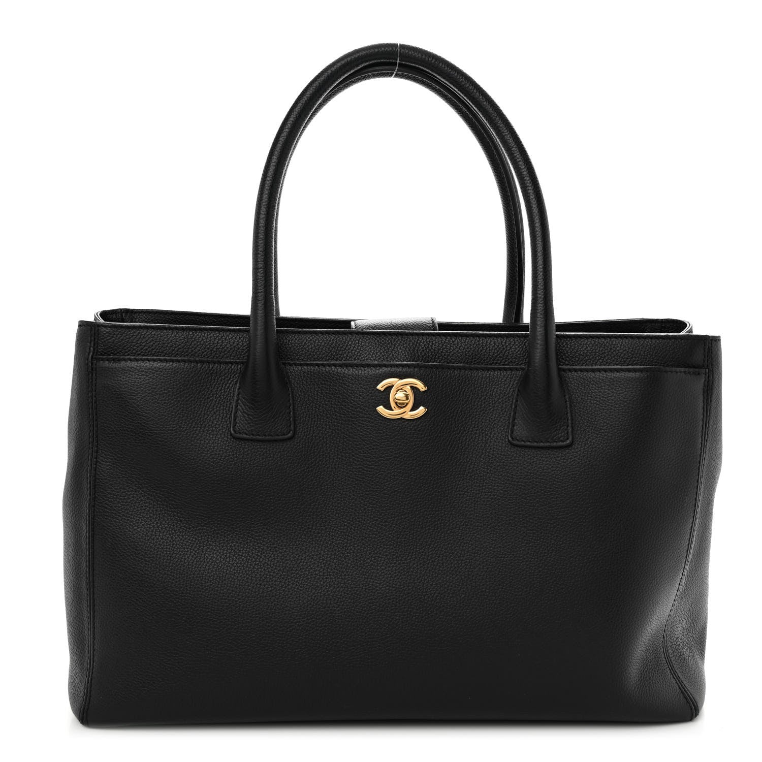 Chanel Calfskin Cerf Executive Shopper Tote Black 1 of 10