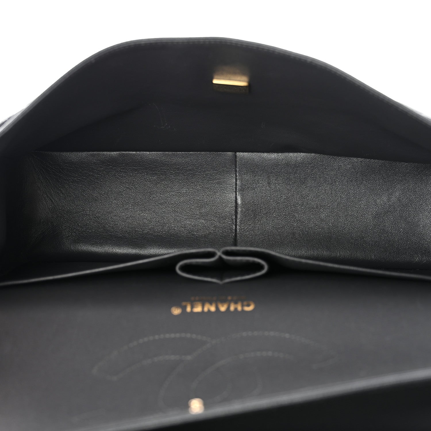 Chanel Caviar Quilted Jumbo Double Flap Dark Grey 5 of 11