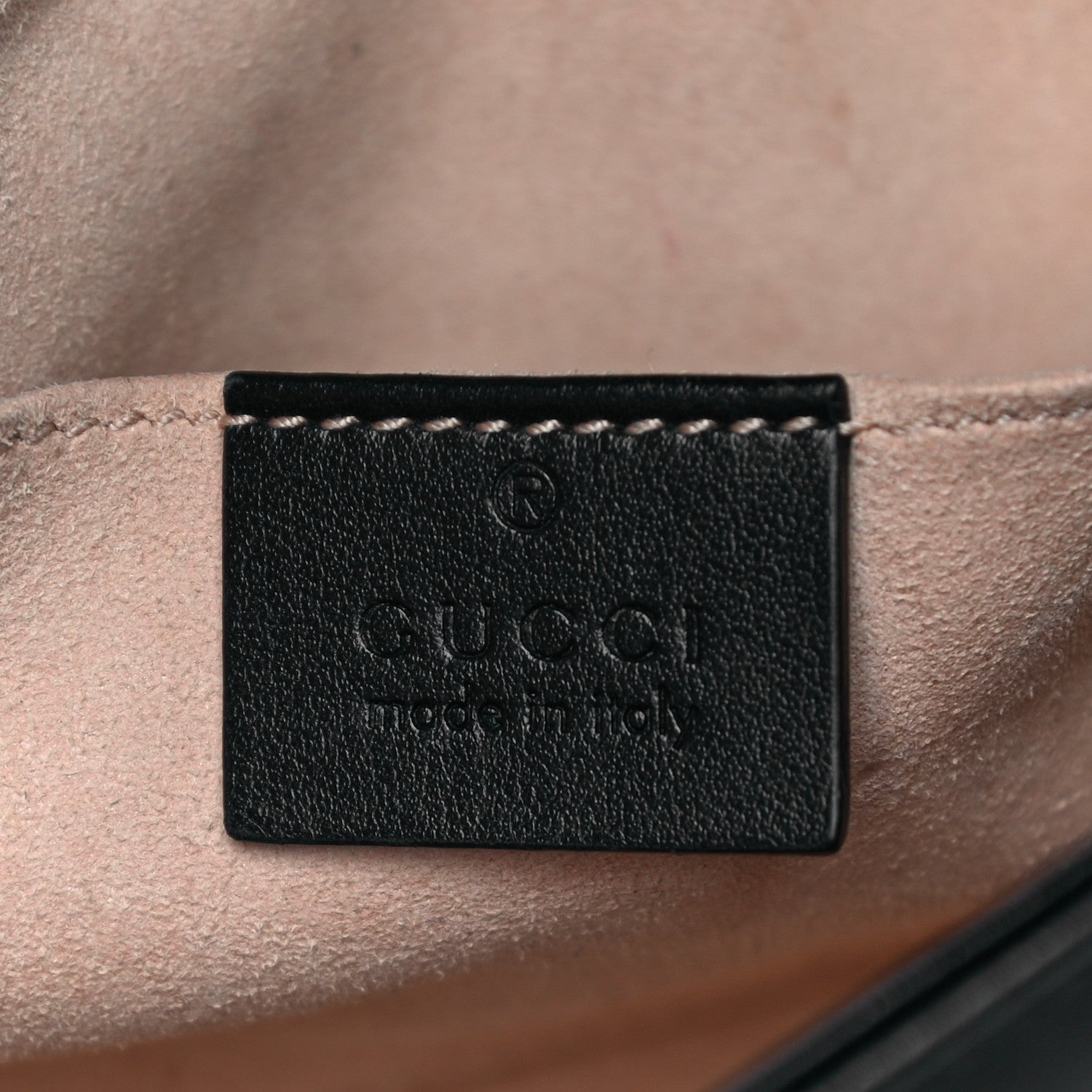 Gucci Calfskin Matelasse Mini GG Marmont Shoulder Bag Black 6 of 12