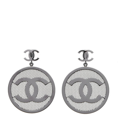 Chanel Ruthenium CC Drop Earrings 1 of 4