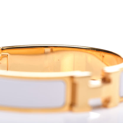 Hermes Enamel Narrow Clic Clac H Bracelet PM White 6 of 6