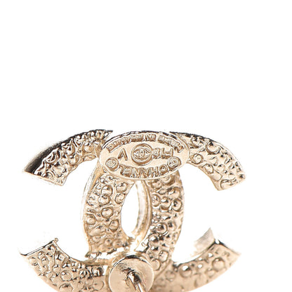 Chanel Crystal CC Earrings Gold 3 of 4