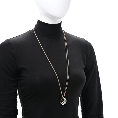 Chopard 18K Rose White Gold Diamond Happy Diamond Sun Moon Stars Double Chain Pendant Necklace 2 of 4