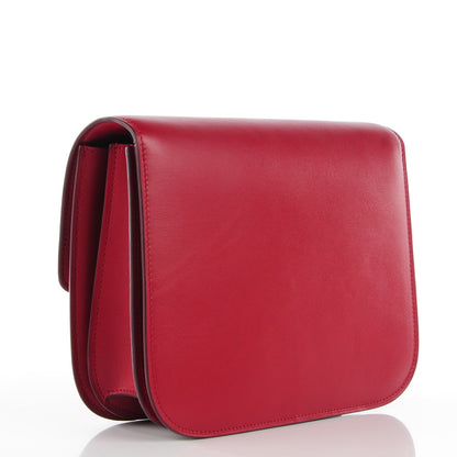 Celine Smooth Calfskin Medium Classic Box Flap Bag Red 3 of 10
