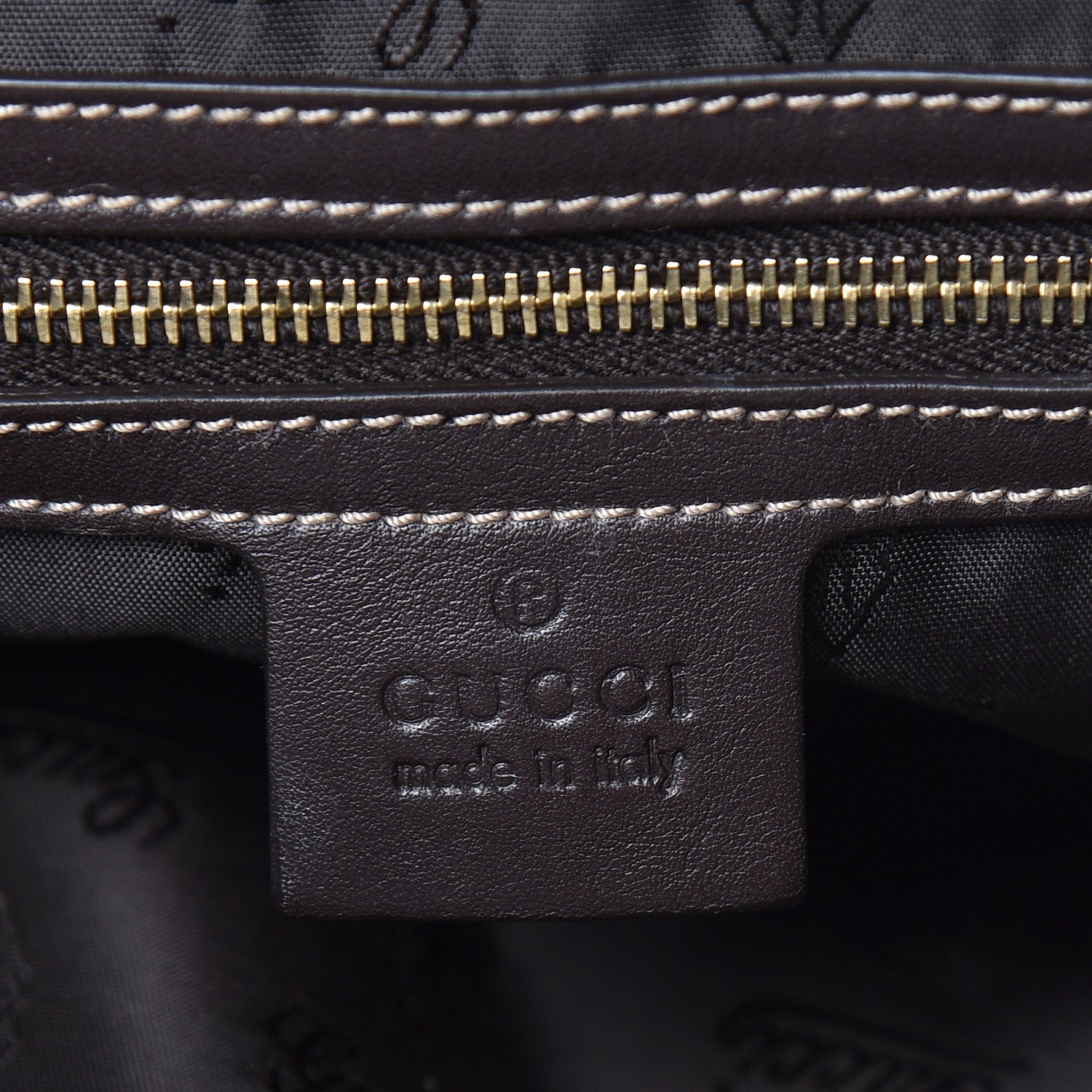 Gucci Crystal Monogram Medium Hysteria Tote Brown 6 of 10
