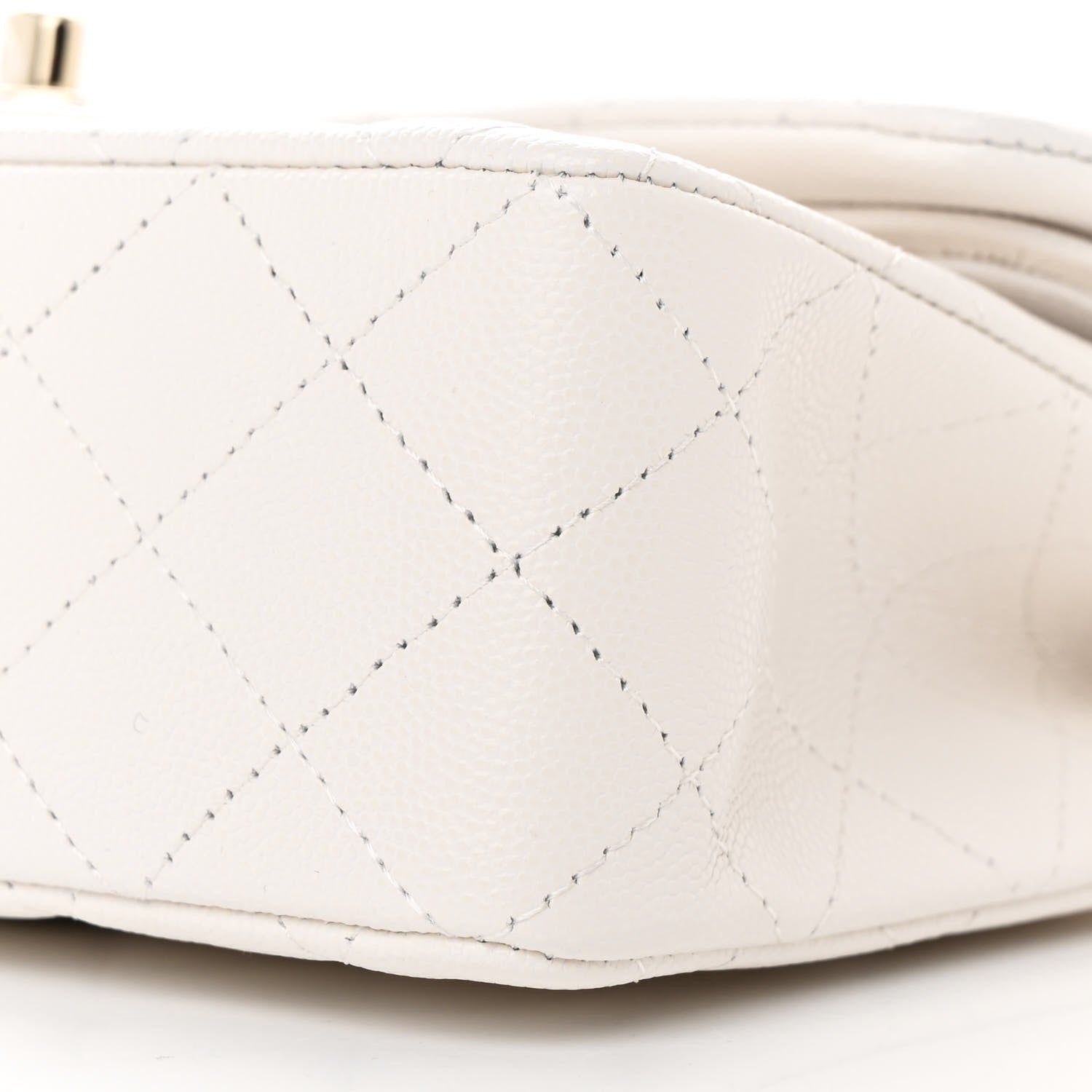 Chanel Caviar Quilted Small Double Flap White 10 of 10