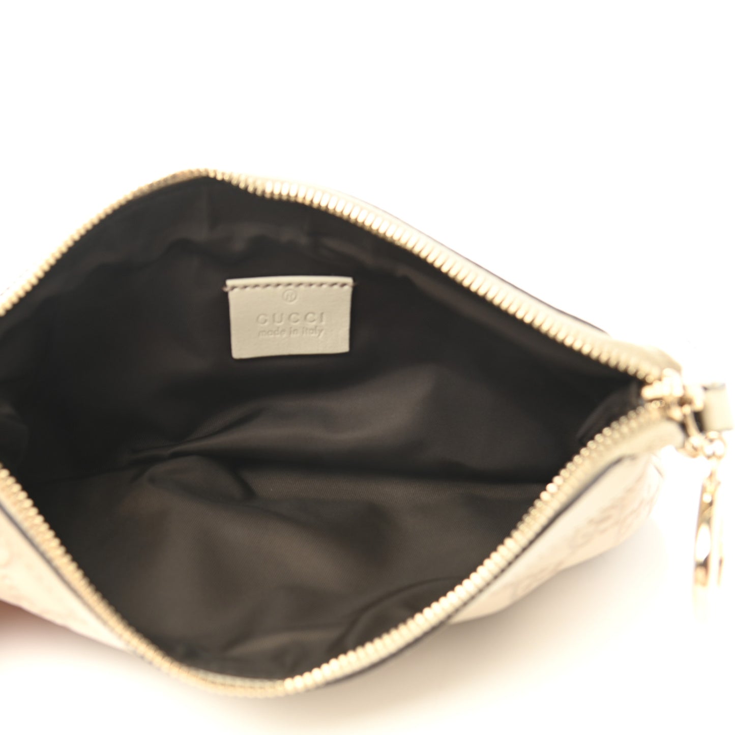 Guccissima New Britt Wristlet Off White