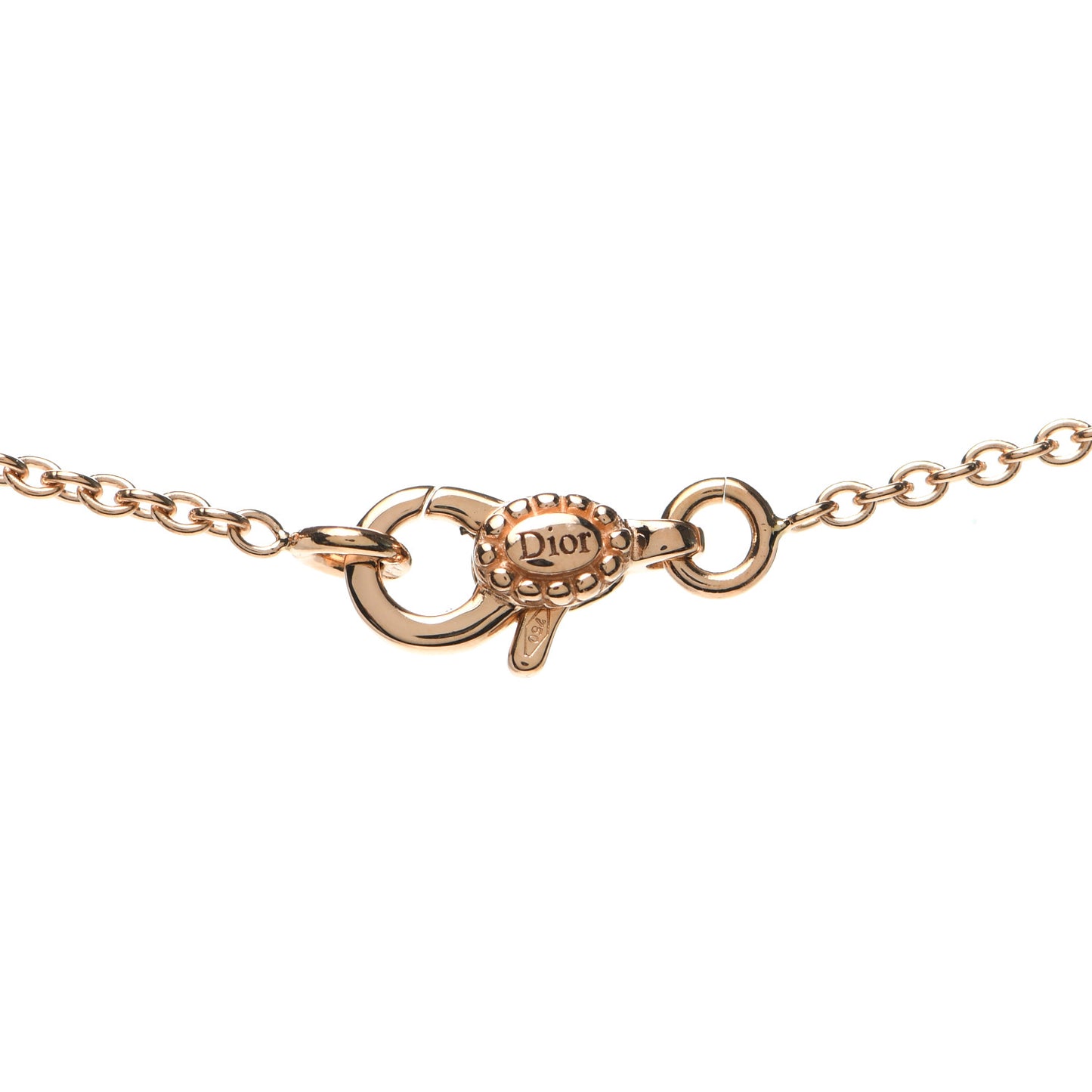 18K Rose Gold Ruby Mother of Pearl Rose Des Vents Necklace