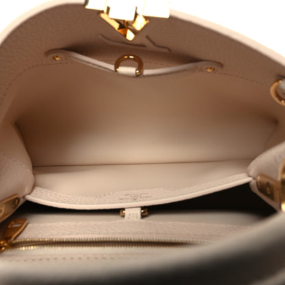 Louis Vuitton Taurillon Capucines BB Snow 5 of 11