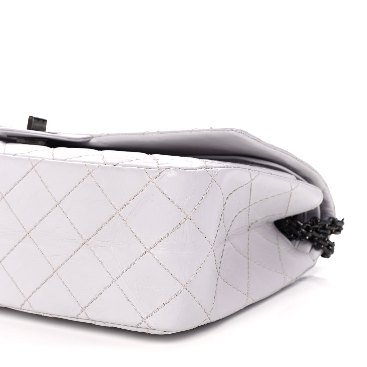 Chanel Aged Calfskin Quilted 2.55 Reissue 226 Flap Light Purple 9 of 10