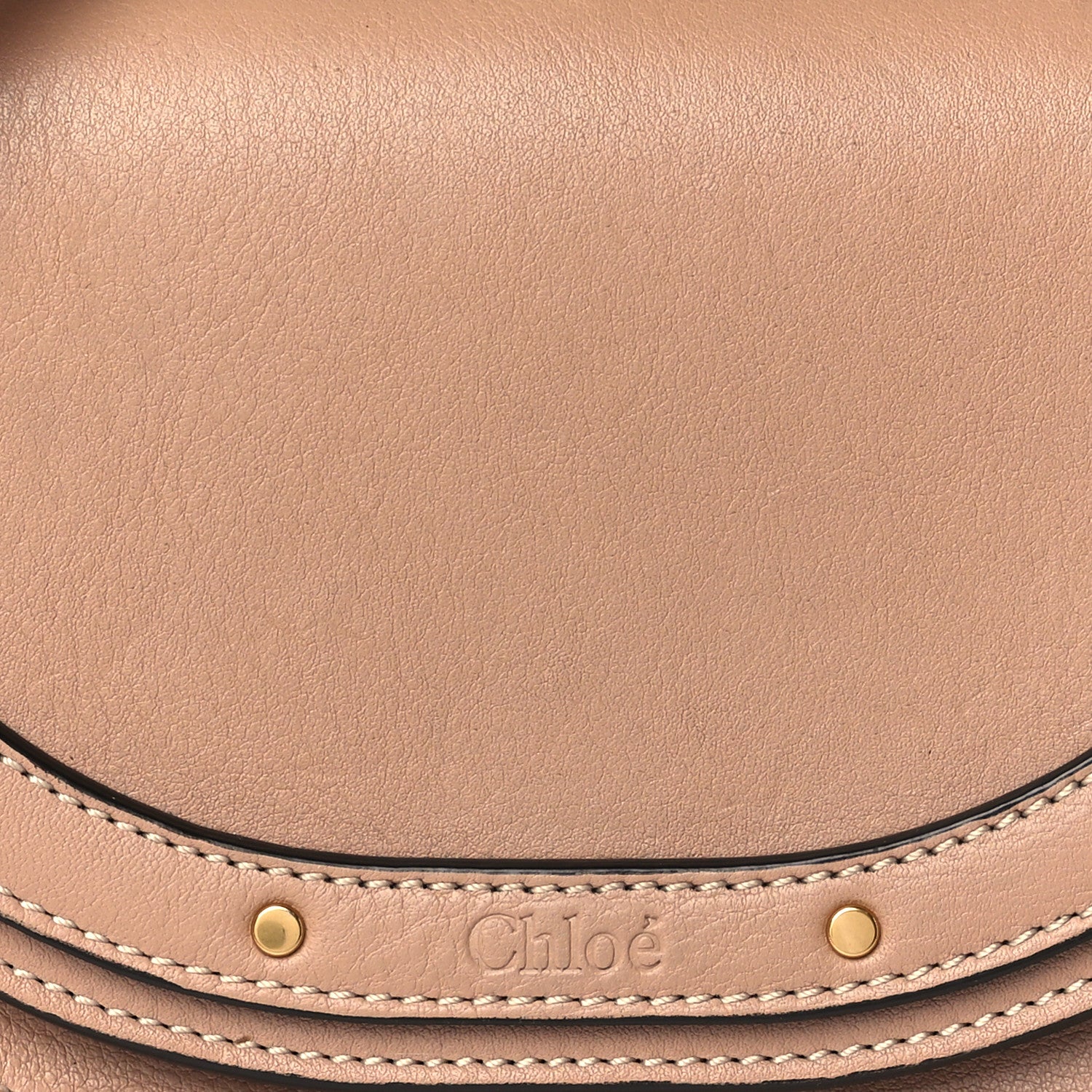 Chloe Calfskin Small Nile Bracelet Minaudiere Bag Biscotti Beige 10 of 12