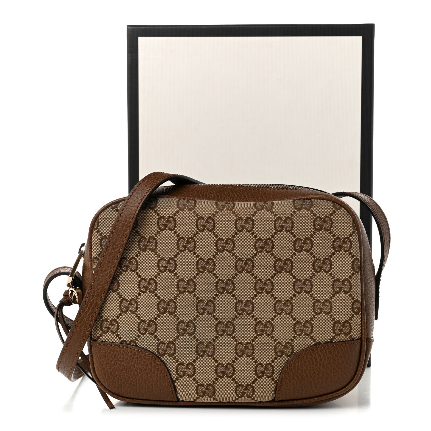 Gucci Monogram Mini Bree Messenger Bag Beige Tabacco 10 of 10