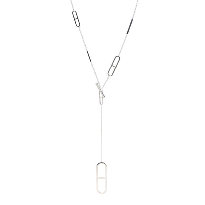 Hermes Sterling Silver Ever Chaine d'Ancre Long Lariat Necklace 1 of 4