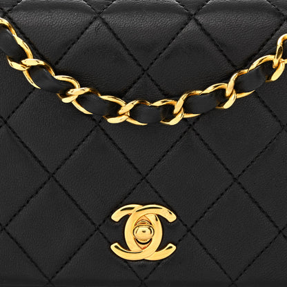 Chanel Lambskin Quilted Small Single Flap Bag Black 8 of 11