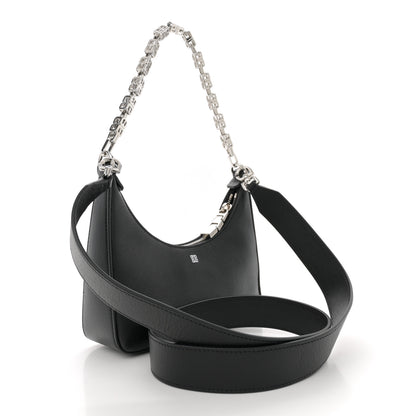Givenchy Smooth Calfskin Mini Moon Cut Out Shoulder Bag Black 2 of 11
