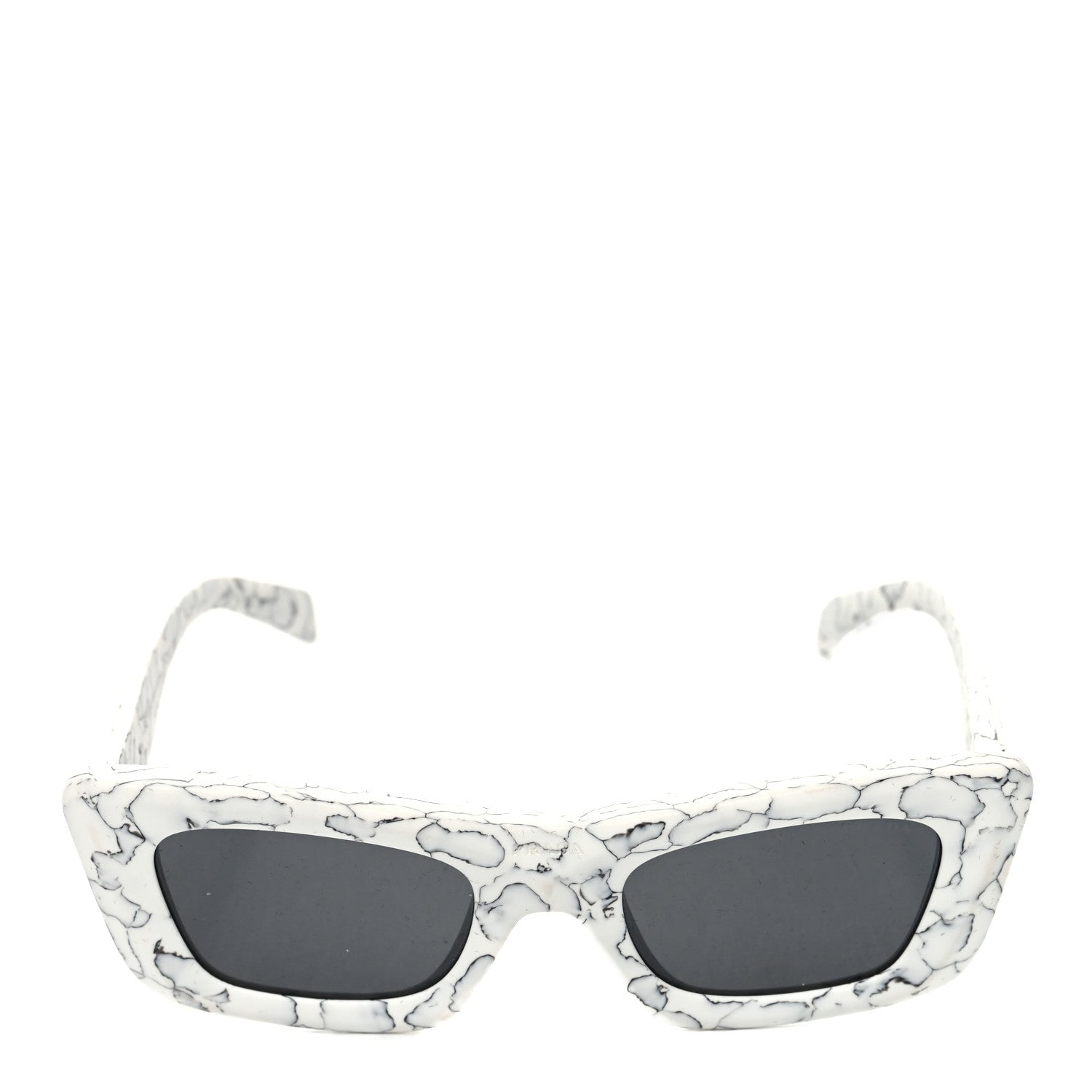 Prada Acetate Symbole Sunglasses SPR 13Z White Marble 2 of 8