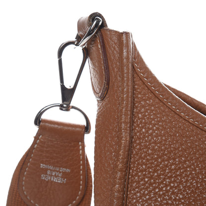 Hermes Taurillon Clemence Evelyne III GM Gold 10 of 16