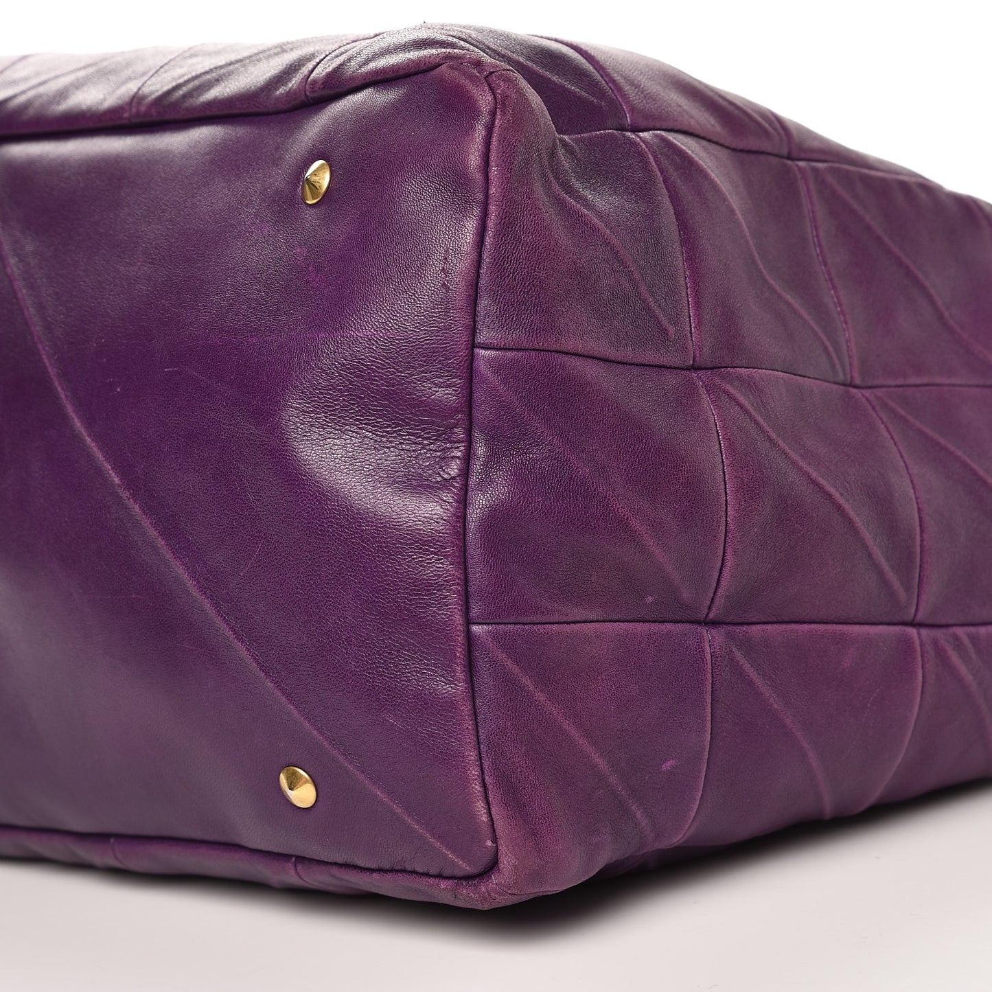 Lambskin Sac New Rive Gauche Tote Purple