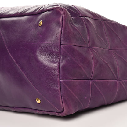 Saint Laurent Lambskin Sac New Rive Gauche Tote Purple 9 of 11