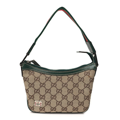 Gucci Monogram Web Mini Pop Hobo Green 1 of 10