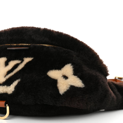 Louis Vuitton Shearling Monogram Bumbag Chocolate Cream 9 of 9
