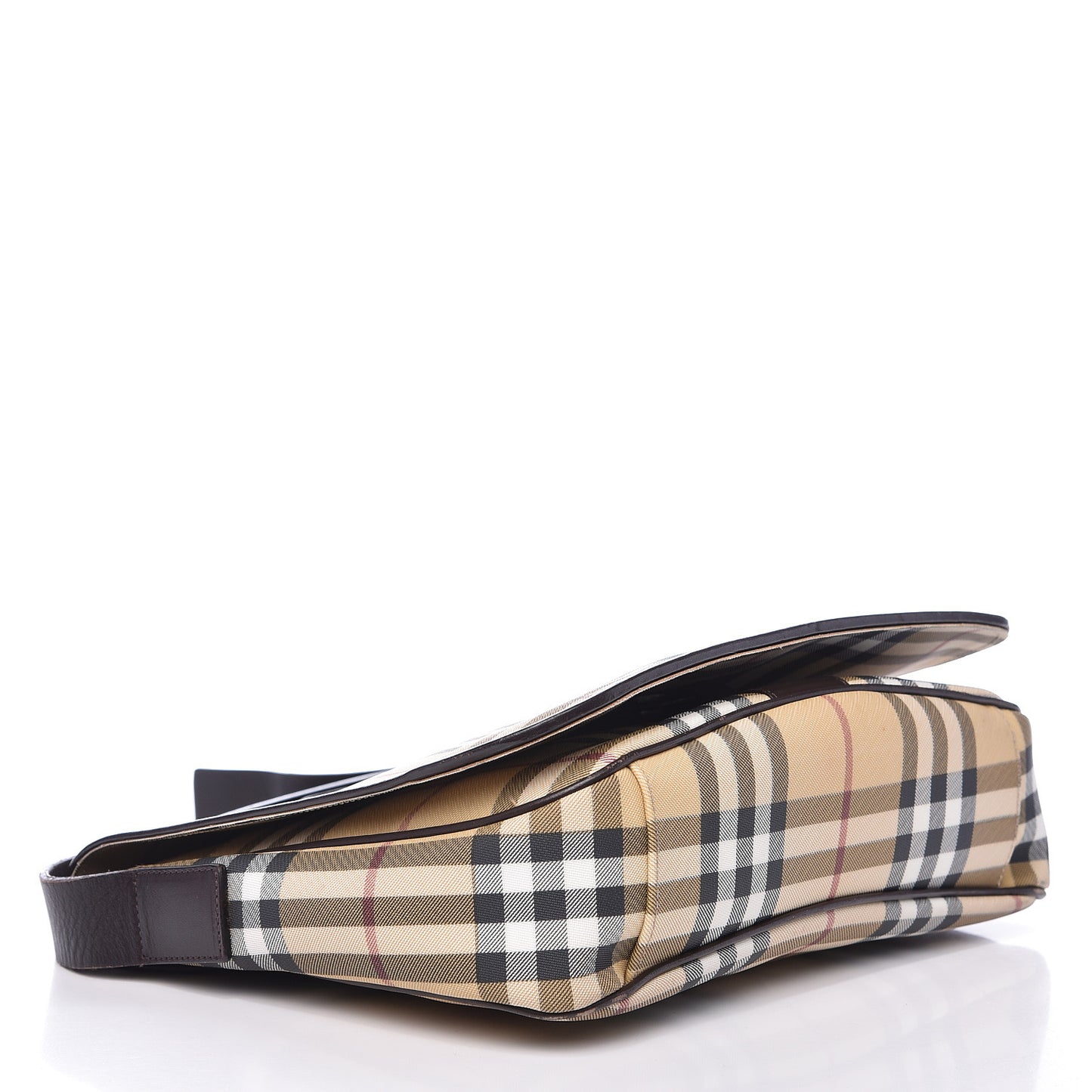 House Check Messenger Bag Brown