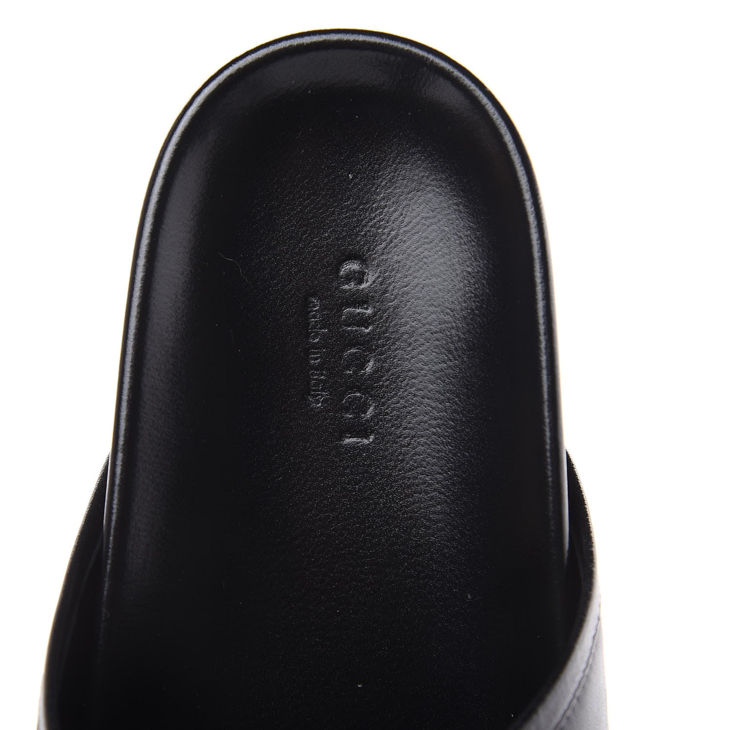 Gucci Malaga Kid Womens Horsebit River Slippers 37.5 Black 6 of 11