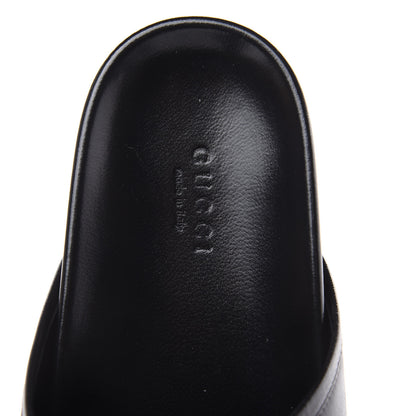 Gucci Malaga Kid Womens Horsebit River Slippers 37.5 Black 6 of 11
