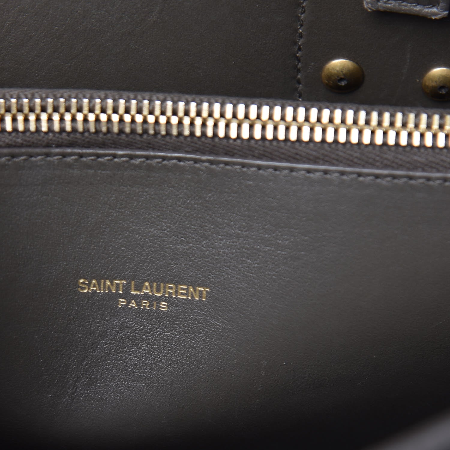 Saint Laurent Grained Calfskin Small Sac De Jour Earth 7 of 10