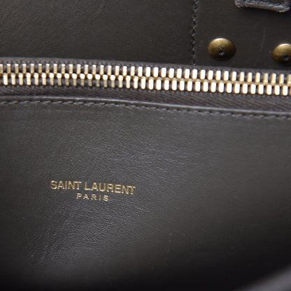 Saint Laurent Grained Calfskin Small Sac De Jour Earth 7 of 10