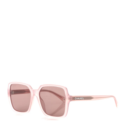 Chanel Acetate Square Sunglasses 5505 Light Pink 1 of 9
